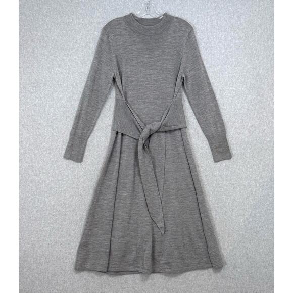 The Fold Allerton Dress Size L 100% Merino Wool Sophisticated Designer Essential - Picture 2 of 16